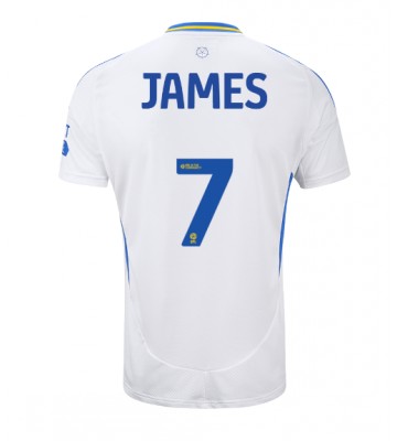 Leeds United Daniel James #7 Primera Equipación 2024-25 Manga Corta